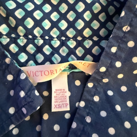 Victoria Secret Blue Patterned Pajama Set - Picture 5 of 6